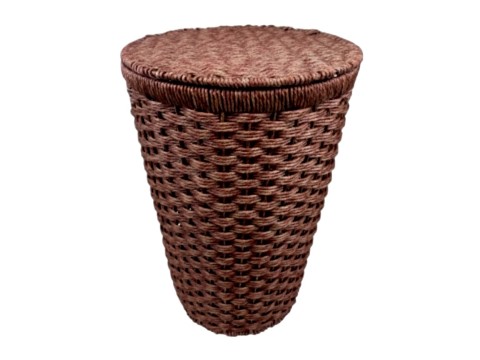 Superior PE Seagrass 3x3 Weave Round Hamper with Liner